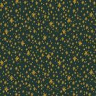 100% Cotton - Holiday Classics - Starry Night Evergreen Metallic - Rifle Paper for Cotton + Steel per 1/2m