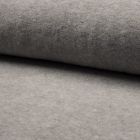 "Snuggle" Cotton Fleece -  Light Grey Melange