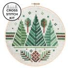 Cross Stitch Kit - Three Pines by Pigeon Coop