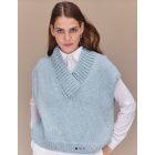 Slipover Vest COOL MERINO BIG Size 52/54 -  Knitting Pattern + Yarn Bundle - Lookbook 17 Design 03 LANA GROSSA