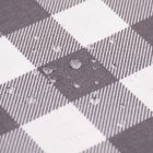 Water Repellent Canvas - Grey and White Checks 