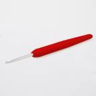 Size 4.0mm - Single Ended Silver Crochet Hook "Waves Collection" - Knitters Pride Tangerine