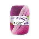 Woolly Hugs "Year Socks" Yarn 100g with soft gradient effect - April