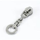 Zipper Pull #5 - Bold Circle - Silver (Set of 5)