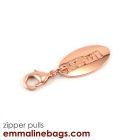 Rose Gold/Copper "Sewn" zipper pull
