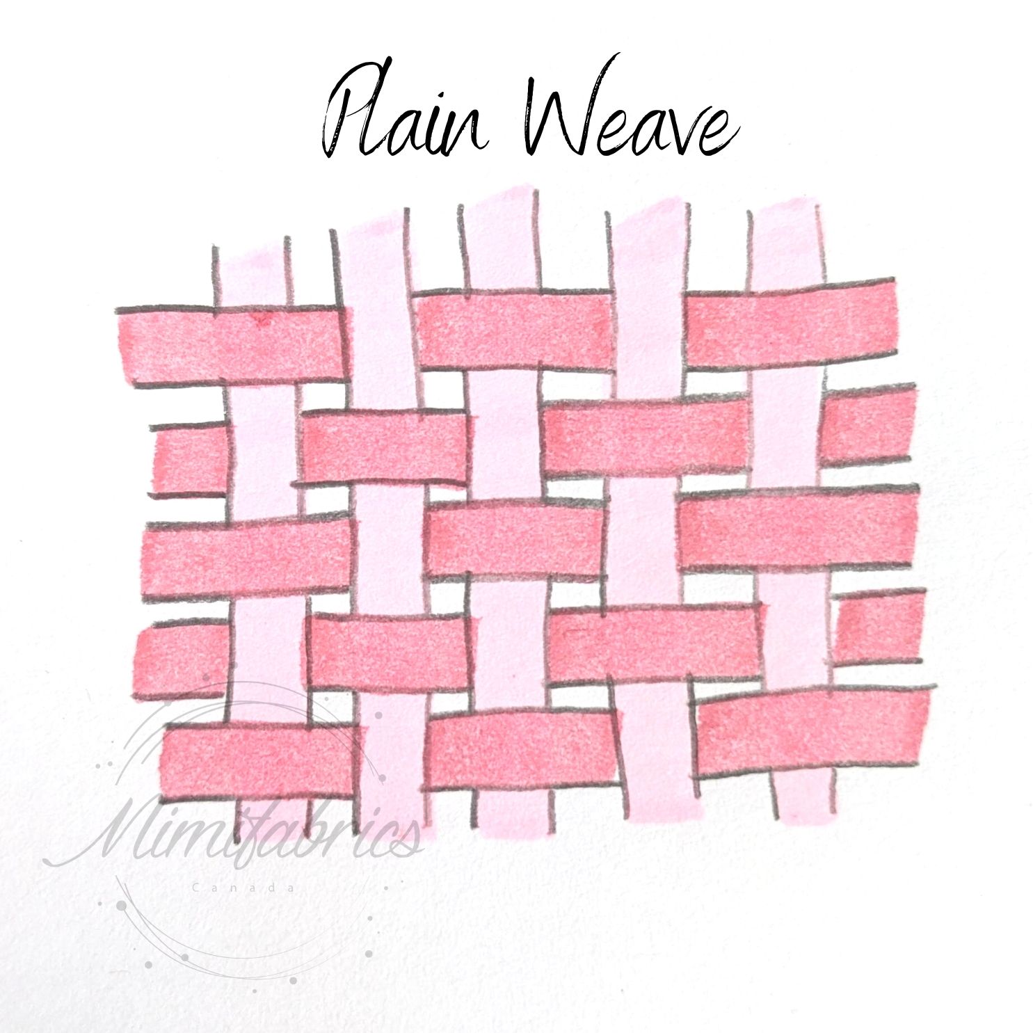 Plain Weave Fabric Illustration