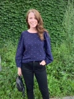 Full Embroidered Dot Blouse