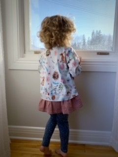 RR Spring garden and rose gauze top