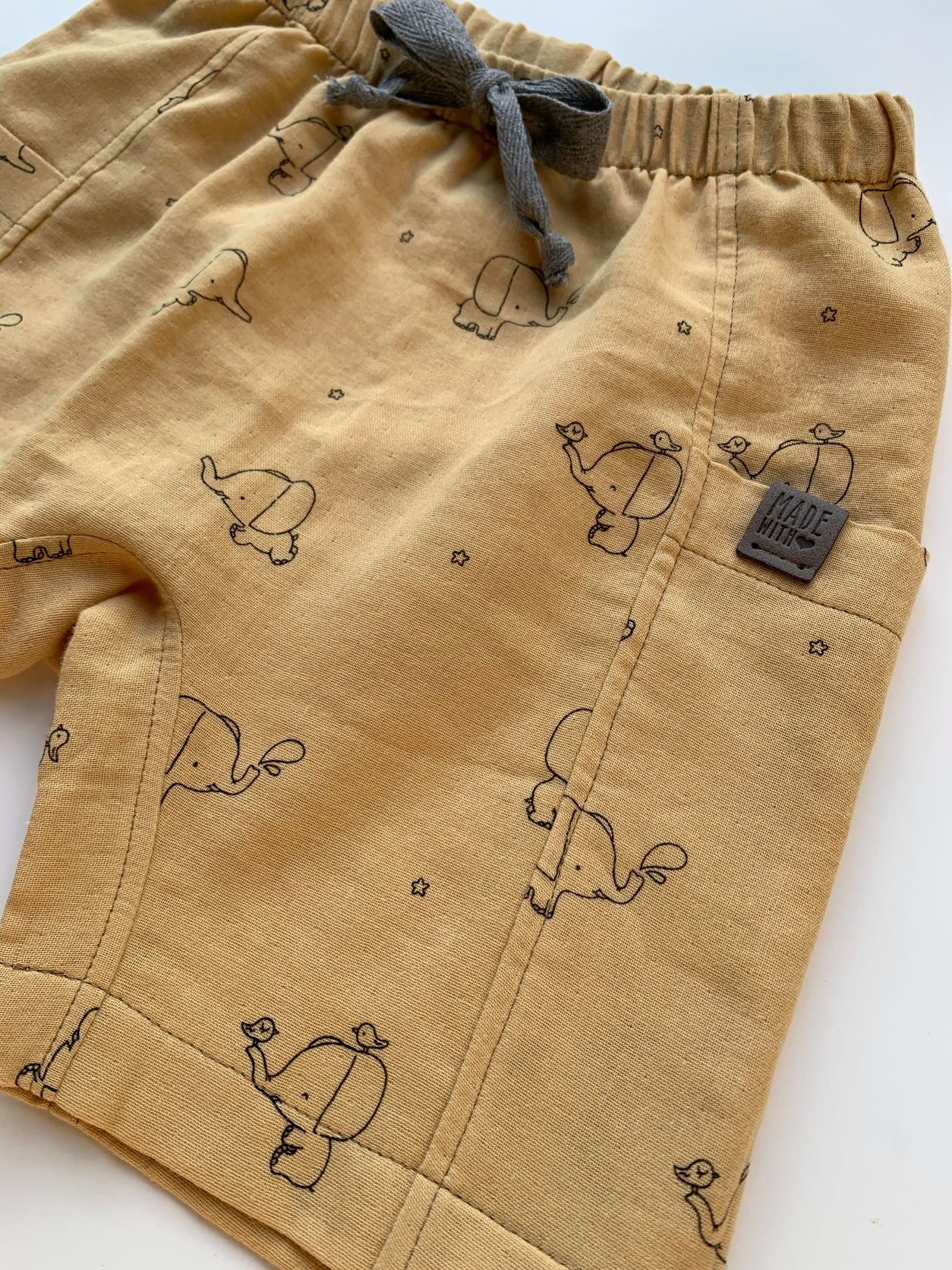 Flat gauze shorts